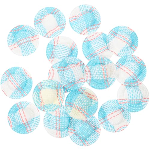 HANABASS 20 Stück Miniatur Strohhüte für Puppen Imitation Woven Hats für DIY Deko und Bastelprojekte Karibikblau Realistische Mini Hüte für Puppenhäuser und Fotorequisiten HANABASS 20 Stück Miniatur Strohhüte für Puppen Imitation Woven Hats für DIY Deko und Bastelprojekte Karibikblau Realistische Mini Hüte für Puppenhäuser und Fotorequisiten von HANABASS