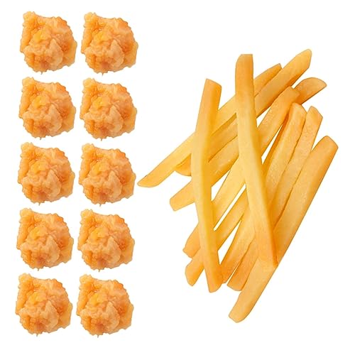 HANABASS 20 Stück Snackmodellspielzeug gefälscht Huhn Pommes frittes Anzeige künstliche falsche Pommes Frites Lebensmittelsimulation Pommes Frites Simulation Französisch schnell PVC HANABASS 20 Stück Snackmodellspielzeug gefälscht Huhn Pommes frittes Anzeige künstliche falsche Pommes Frites Lebensmittelsimulation Pommes Frites Simulation Französisch schnell PVC von HANABASS