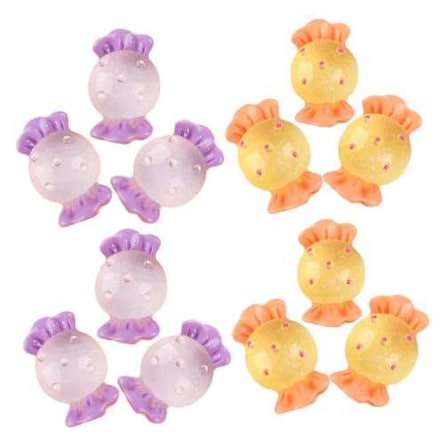 HANABASS 20 Stück Teiliges Bunter Gefälschter Zuckerwaren aus Resin Realistische Miniatur Süßigkeiten Modelle zur Dekoration und Fotografie Requisiten für Puppenhaus und Ladenauslage von HANABASS