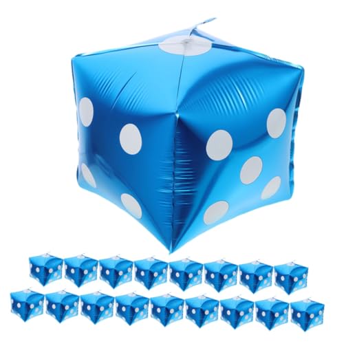 HANABASS 20 Stück Teiliges Folienballon Blaue Aluminiumfolie Würfelförmige Party Deko Leicht Glänzende Oberfläche für Geburtstagsfeiern und Themenpartys HANABASS 20 Stück Teiliges Folienballon Blaue Aluminiumfolie Würfelförmige Party Deko Leicht Glänzende Oberfläche für Geburtstagsfeiern und Themenpartys von HANABASS