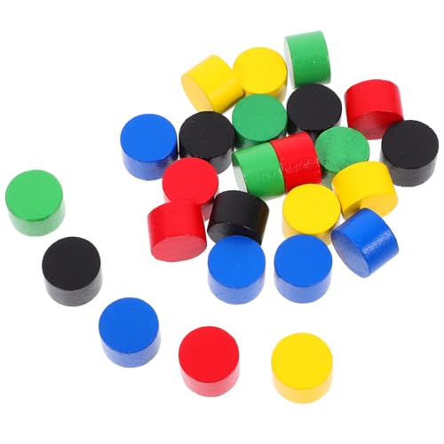 HANABASS 20 Stück Teiliges Holz Schachfiguren für Runde Säulen Spielelemente für Flugschach für Brettspiele Leicht zu Transportieren und Langlebig von HANABASS
