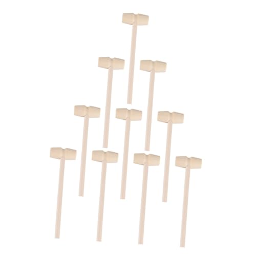 HANABASS 20 Stück Teiliges Mini Holzhammer für Langlebige Glatte Oberfläche Sichere Holzhämmer Lernen als Geburtstags Mitgebsel für Jungen und Mädchen von HANABASS