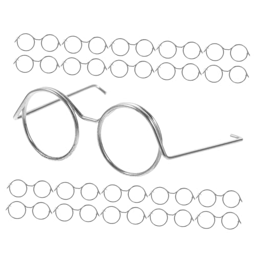HANABASS 20 Stück Teiliges Mini Metallbrillen für Puppen ohne Gläser Leichte Bruchsichere Mini Brillenfassung als Puppenfoto Requisite und DIY Zubehör Vielseitig für Kreative HANABASS 20 Stück Teiliges Mini Metallbrillen für Puppen ohne Gläser Leichte Bruchsichere Mini Brillenfassung als Puppenfoto Requisite und DIY Zubehör Vielseitig für Kreative von HANABASS