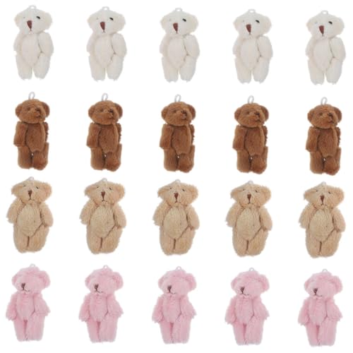HANABASS 20 Stück Teiliges Mini Plüschbären Weiche Kleine Puppen Beweglich als Halsketten und Hut Schmuck Niedliche Party Mitgebsel für Geburtstag Hochzeit Weihnachten HANABASS 20 Stück Teiliges Mini Plüschbären Weiche Kleine Puppen Beweglich als Halsketten und Hut Schmuck Niedliche Party Mitgebsel für Geburtstag Hochzeit Weihnachten von HANABASS