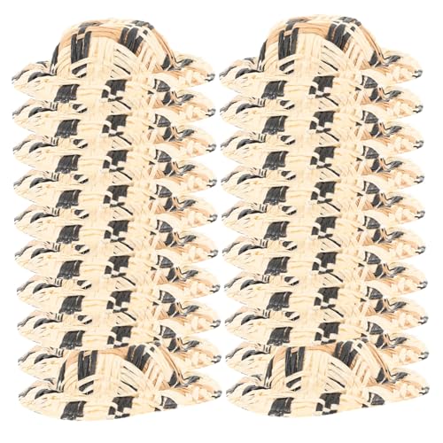 HANABASS 20 Stück Teiliges Mini Strohhüte Handgewebte Kleine DIY Bastelmützen Langlebige Hautfreundliche Miniatur Zylinderhüte für Puppen Partydekoration und Kreative Bastelprojekte HANABASS 20 Stück Teiliges Mini Strohhüte Handgewebte Kleine DIY Bastelmützen Langlebige Hautfreundliche Miniatur Zylinderhüte für Puppen Partydekoration und Kreative Bastelprojekte von HANABASS