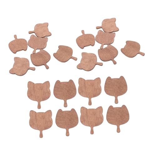 HANABASS 20 Stück Teiliges Miniatur Holzschneidebrett für Puppenhausküche Realistische Kleine Servierbretter Langlebig Ästhetisch für Kreatives Rollenspiel und Miniaturszenen von HANABASS