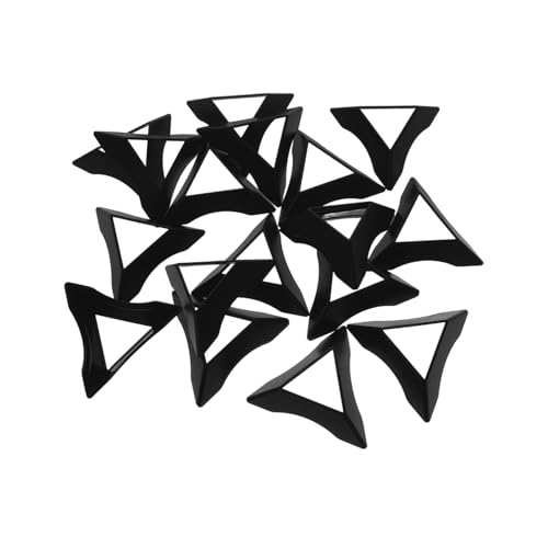 HANABASS 20 Stück Würfelhalter Würfelsammlungshalter Dreieckwürfelhalter Display Puzzlewürfelhalter Rahmen Würfelstativständer Solver Farb Teaser Generator Gastank Kunststoff Schwarz von HANABASS