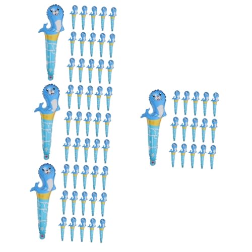 HANABASS 200 Stck. Teiliges Handliche Folien Luftballons in Tierform Bunte Aufblasbare Delfin Cheerleading Sticks Cartoon Partydeko für Geburtstagsfeier Vielseitig als und Fotorequisite von HANABASS