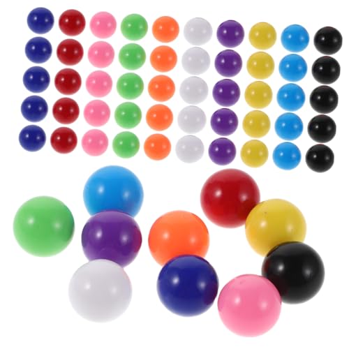 HANABASS 200 Stück Bunte Kunststoffkugeln für Mathematikspielzeug Nachfüllkugeln für Marmorbahnen und Chinesisches Damespiel Vielseitig Einsetzbar für Lernspiele und Sortieraufgaben von HANABASS