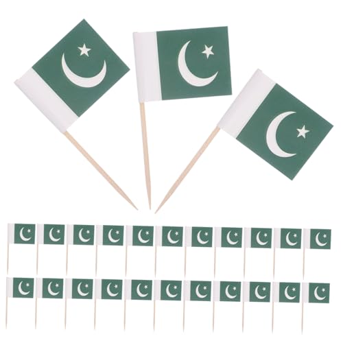 HANABASS 200 Stück Pakistan Mini Zahnstocher Flaggen aus Holz Kleine Cocktailspieße und Kuchen-topper für Party Dessert Snack und Feierlichkeiten Vielseitige Pakistanische Flaggen HANABASS 200 Stück Pakistan Mini Zahnstocher Flaggen aus Holz Kleine Cocktailspieße und Kuchen-topper für Party Dessert Snack und Feierlichkeiten Vielseitige Pakistanische Flaggen von HANABASS