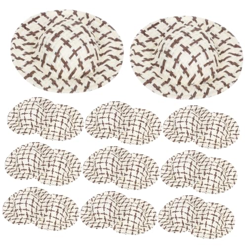 HANABASS 20Stücke Gewebte Puppenhüte DIY Zubehör für Puppen und Häuser Rustikale Hutdekoration Bastelmaterial für und Foto Requisiten HANABASS 20Stücke Gewebte Puppenhüte DIY Zubehör für Puppen und Häuser Rustikale Hutdekoration Bastelmaterial für und Foto Requisiten von HANABASS