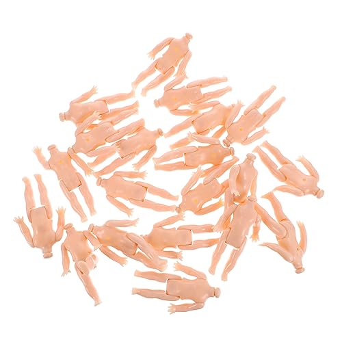 HANABASS 20Stücke Mini Plastikpuppen Körper Zubehör Dicke DIY Puppenteile für Kreative Bastelprojekte als für Langlebig und Leicht Transportierbar von HANABASS