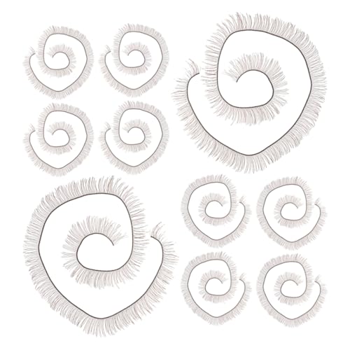 HANABASS 20Stücke Puppenwimpern Künstliche Wimpern aus Pa und Braun DIY Puppenzubehör für Individuelles Styling von HANABASS