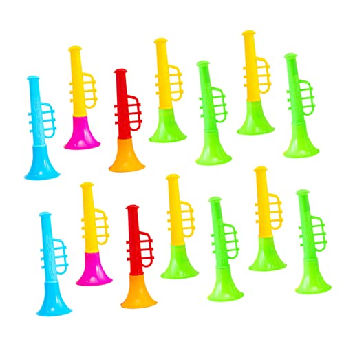 HANABASS 20Stücke Trompeten aus Robustem Plastik Mini Trompete für Jungen und Mädchen für Kreative Musikalität zu Feiertagen und Geburtstagen von HANABASS