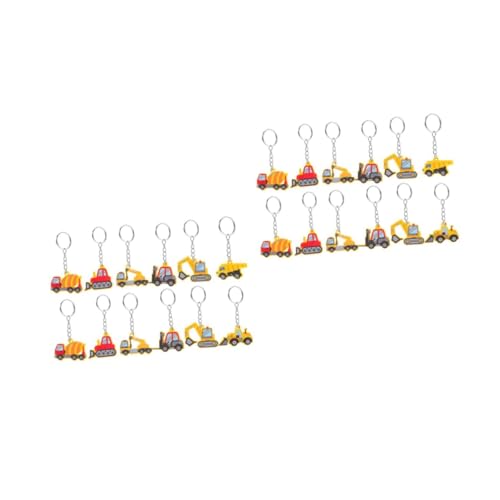 HANABASS 24 Stck. Teiliges PVC Baufahrzeug Schlüsselanhänger Langlebig Leicht für Baustellen Geburtstagsparty Dekoration Kinderparty Favor Bagger Planierraupe Anhänger HANABASS 24 Stck. Teiliges PVC Baufahrzeug Schlüsselanhänger Langlebig Leicht für Baustellen Geburtstagsparty Dekoration Kinderparty Favor Bagger Planierraupe Anhänger von HANABASS