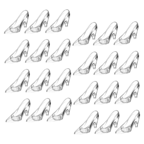 HANABASS 24 Stück Kristall Schuhdekorationen Hochzeitsschuhdekoration Märchen Zubehör Für Hausschuhe Schuhdekor Kristall Schuhornamente Prinzessinnen Hausschuhe Transparentes von HANABASS