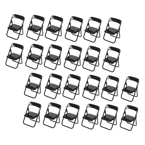 HANABASS 24 Stück Mobiltelefonstuhlstuhl Mein Handy Träger klein Miniaturen Stuhl -Telefonhalter Mini-Möbelmodell Mini-Stuhl-Modell Miniatur-Klappstuhlmodell Miniaturstuhl Plastik Schwarz HANABASS 24 Stück Mobiltelefonstuhlstuhl Mein Handy Träger klein Miniaturen Stuhl -Telefonhalter Mini-Möbelmodell Mini-Stuhl-Modell Miniatur-Klappstuhlmodell Miniaturstuhl Plastik Schwarz von HANABASS
