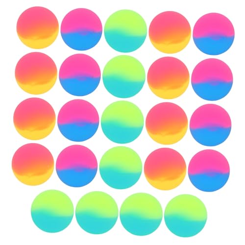 HANABASS 24 Stück Teiliges Große Bunte Gummibälle aus Solidem Elastischem Material für Outdoor Spiel Hohe Langlebig und Robust als Mitgebsel für Kindergeburtstag Schulfeste und von HANABASS