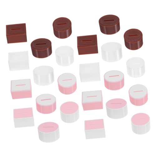 HANABASS 24stücke Taschentuchbox Für Puppenhäuser Miniatur-puppenhauszubehör Vintage-Design Platzsparendes Design Elegante Wohnzimmerdekoration Langlebiges Material von HANABASS