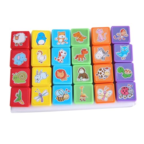 HANABASS 24 Stück Teiliges Tierstempel für Umweltfreundliche Kunststoff Stempel mit Niedlichen Tiermotiven für Partygeschenke Basteln Klassenzimmer und Scrapbooking HANABASS 24 Stück Teiliges Tierstempel für Umweltfreundliche Kunststoff Stempel mit Niedlichen Tiermotiven für Partygeschenke Basteln Klassenzimmer und Scrapbooking von HANABASS
