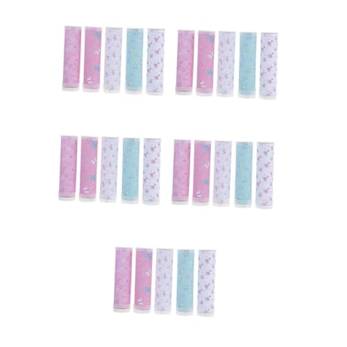 HANABASS 25 Sätze DIY Materialpaket für Bedrucktem Papier Kreatives Bastelset für Kindergarten und Frühpädagogik Fördert Vorstellungskraft und Lernspaß Zufällige Muster von HANABASS