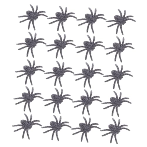 HANABASS 25 Stück Haarige Spinnen Halloween Dekoration Realistische Gruselige Spinnen Deko für Drinnen und Draußen Vielseitig Leicht Platzierbar für Gruselige Party und Haunted House von HANABASS