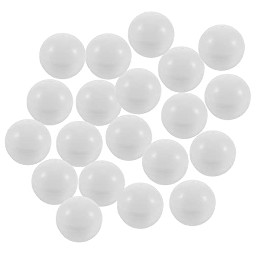 HANABASS 25 Stück Lotteriekugel Ball Kleine Tombola-bälle Hohl Hohle Tombolakugeln Transparent Tombola Lotteriekugeln Forderung Bälle Rufen Weiße Tombola-Kugeln Bälle Öffnen Sich Weiß PVC von HANABASS