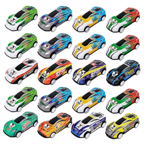 HANABASS 25 Stück Mini -simuliertes Auto Miniatur Kind klein Autos Wohnkultur Autodekoration Desktop-Auto-Ornament reibungsbetriebene Fahrzeuge Legierung von HANABASS