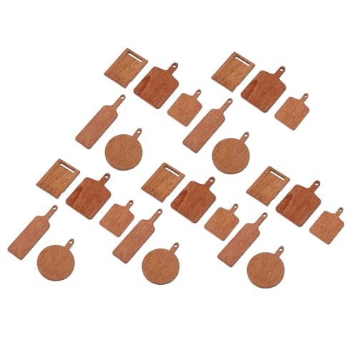 HANABASS 25 Stück Miniaturfutter und mit Hackingplatine Schneidebrett klein Mini-Küchenmodell Puppenhaus-Miniaturen Puppenhaus-Küchenmodell hölzern Light Brown HANABASS 25 Stück Miniaturfutter und mit Hackingplatine Schneidebrett klein Mini-Küchenmodell Puppenhaus-Miniaturen Puppenhaus-Küchenmodell hölzern Light Brown von HANABASS