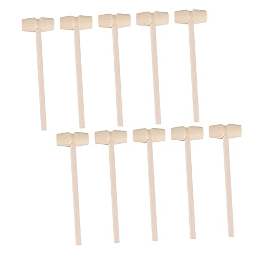 HANABASS 25 Stück Teiliges Holzhammer Spielzeugset für Mini Krabbenhammer aus Holz mit Glatter Oberfläche Fördert Geschicklichkeit und Hand Augen Koordination für Meeresfrüchteprojekte und HANABASS 25 Stück Teiliges Holzhammer Spielzeugset für Mini Krabbenhammer aus Holz mit Glatter Oberfläche Fördert Geschicklichkeit und Hand Augen Koordination für Meeresfrüchteprojekte und von HANABASS