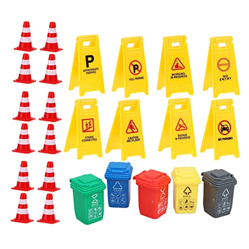 HANABASS 25Stücke Teiliges Verkehrszeichen Spielzeugset für Verkehrsschilder Mülleimer und Verkehrsmarkierungen für Kreative Spielwelten im Freien und Drinnen HANABASS 25Stücke Teiliges Verkehrszeichen Spielzeugset für Verkehrsschilder Mülleimer und Verkehrsmarkierungen für Kreative Spielwelten im Freien und Drinnen von HANABASS