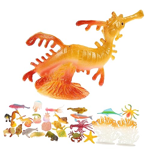 HANABASS 26 Stück Meerestiermodell Mini -ozeantiere Figuren Meerestiere Aus Plastik Mini-meerestierfiguren Ocean Animal Toy Meer Tiere Miniatur-meerestiere Simulierte Tiermodelle PVC HANABASS 26 Stück Meerestiermodell Mini -ozeantiere Figuren Meerestiere Aus Plastik Mini-meerestierfiguren Ocean Animal Toy Meer Tiere Miniatur-meerestiere Simulierte Tiermodelle PVC von HANABASS