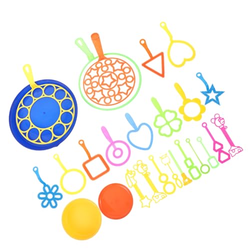 HANABASS 26 Stück Teiliges Seifenblasen Großen Bunten Bubble Wands für Vielseitig Einsetzbar im Garten Park Strand Robustes Outdoor Sommerpartys und Familienaktivitäten Zufällige Farbe von HANABASS