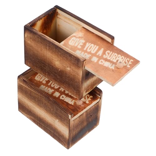 HANABASS 2Satz Streichspinnen Trickspielzeug Holzbox Lustige Scherzartikel für Halloween und Aprilscherze Realistische Spinnen für Freunde HANABASS 2Satz Streichspinnen Trickspielzeug Holzbox Lustige Scherzartikel für Halloween und Aprilscherze Realistische Spinnen für Freunde von HANABASS