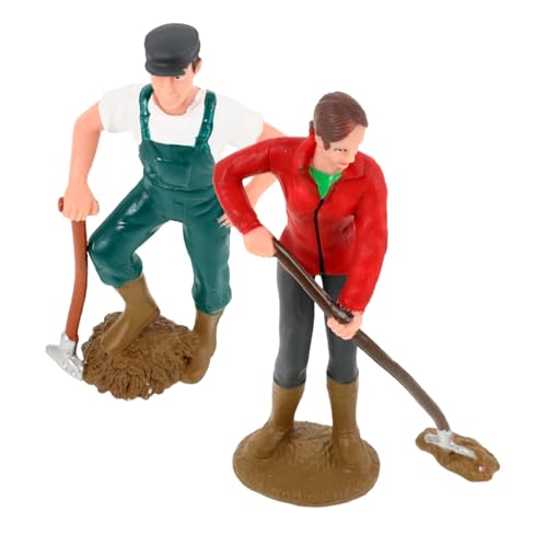 HANABASS 2Stücke Bauernfigur für Rollenspiel und Realistische Männliche und Weibliche Bauernmodelle für Farm und Miniaturumgebungen für Innenräume HANABASS 2Stücke Bauernfigur für Rollenspiel und Realistische Männliche und Weibliche Bauernmodelle für Farm und Miniaturumgebungen für Innenräume von HANABASS