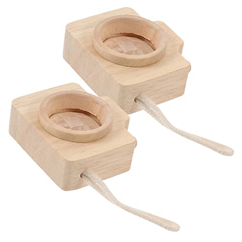 HANABASS 2Stücke Dekoratives für Lustiges Kameraspielzeug mit Holzdesign Lehrreich für Geburtstagsgeschenke und Partys von HANABASS