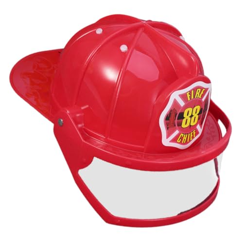 HANABASS 2Stücke Feuerwehrhelm für Leichter Kunststoffhut für Rollenspiele Kreatives Feuerwehrmann Zubehör Verstellbar für Partys und Fantasiespiele HANABASS 2Stücke Feuerwehrhelm für Leichter Kunststoffhut für Rollenspiele Kreatives Feuerwehrmann Zubehör Verstellbar für Partys und Fantasiespiele von HANABASS