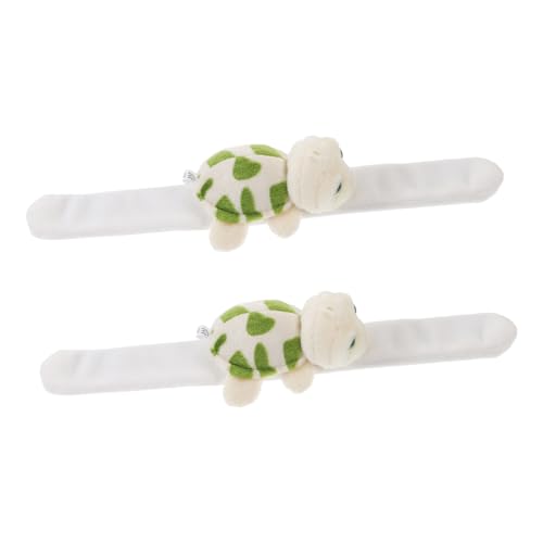 HANABASS 2Stücke Plüsch Schildkröten Schlagarmband Tierisches Stofftier Armband Weiche und Sichere Spielzeugarmbänder für Partys und HANABASS 2Stücke Plüsch Schildkröten Schlagarmband Tierisches Stofftier Armband Weiche und Sichere Spielzeugarmbänder für Partys und von HANABASS