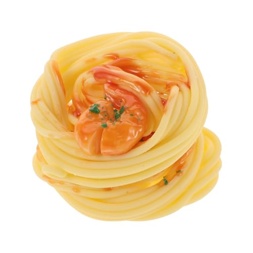 HANABASS 2stücke Simulierte Nudeln Spaghetti-Modell Fake Food Pasta Für Restaurant Küche Dekor Lebensmittelproben Display-Requisiten Künstliche Fleischpaste Klein von HANABASS