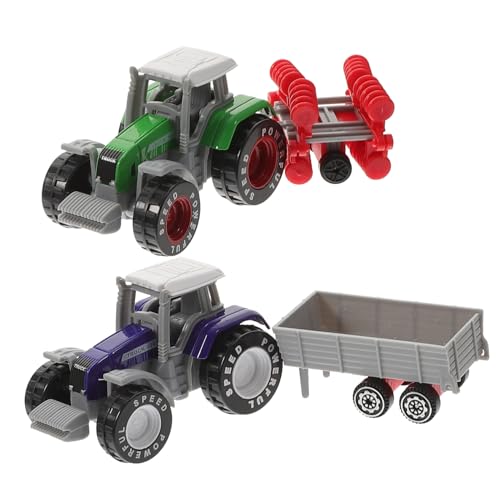 HANABASS 2Stücke Robuste Kunststoff LKW Modelle mit Realistischen Details für Jungen Jahren Fördert Kreativität und Eltern Interaktion von HANABASS
