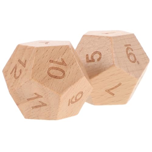 HANABASS 2Stücke Seitiges Holzwürfel Set für Mathematische Lernhilfe für Frühe Eltern Junge Mädchen Interaktion und Denkspiele Intellektuelle Entwicklung und Kognitive Fähigkeiten von HANABASS