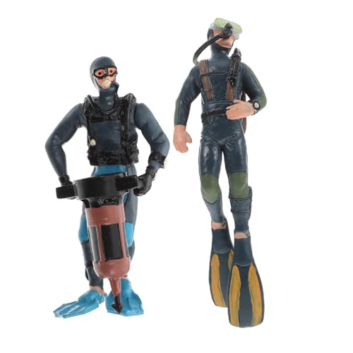 HANABASS 2 Stücke Taucherfiguren PVC Miniatur Unterwasser Puppen für Aquarien Dekoration und Spielzeug HANABASS 2 Stücke Taucherfiguren PVC Miniatur Unterwasser Puppen für Aquarien Dekoration und Spielzeug von HANABASS