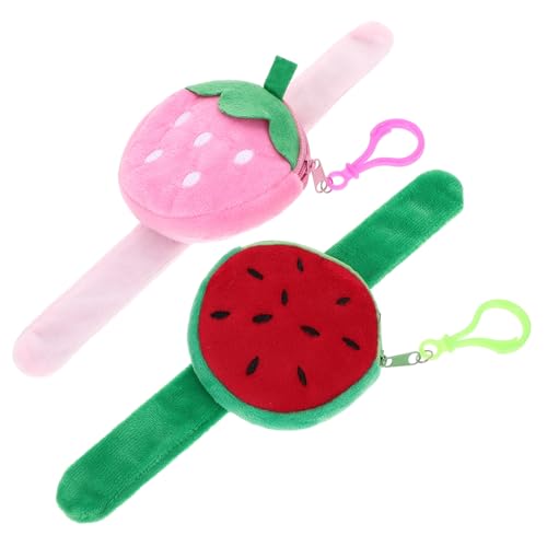 HANABASS 2Stücke Slap Armbänder mit Erdbeer und Wassermelonendesign Süße Slap Bänder für Partygeschenk und Spielpreise Angenehm zu Tragen und Langlebig HANABASS 2Stücke Slap Armbänder mit Erdbeer und Wassermelonendesign Süße Slap Bänder für Partygeschenk und Spielpreise Angenehm zu Tragen und Langlebig von HANABASS