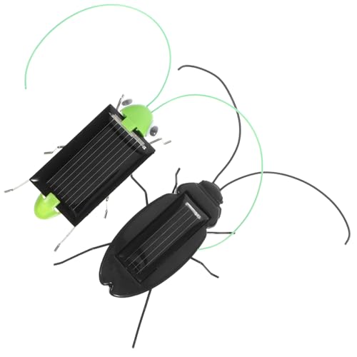 HANABASS 2Stücke Solarbetriebenes Insektenspielzeug Lernspielzeug für Simulation Kakerlake Outdoor zur Erkundung von Sonnenenergie Pädagogisch von HANABASS