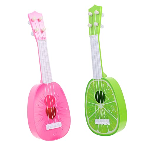 HANABASS 2Stücke Ukulele Mini Musikinstrumente für Anfänger Holzspielzeug zur Frühen Bildung für Vorschulkinder Limette HANABASS 2Stücke Ukulele Mini Musikinstrumente für Anfänger Holzspielzeug zur Frühen Bildung für Vorschulkinder Limette von HANABASS