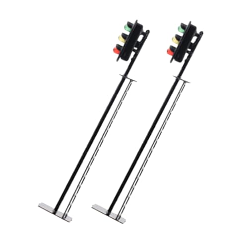 HANABASS 2pcs Mini Ampel Für Modellzug Signale DIY Szene Ampelhandwerk Sand Tisch Ornament Railroad Signal Light Model HANABASS 2pcs Mini Ampel Für Modellzug Signale DIY Szene Ampelhandwerk Sand Tisch Ornament Railroad Signal Light Model von HANABASS