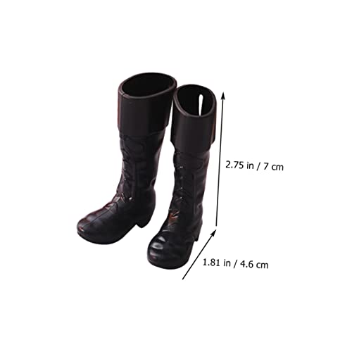HANABASS 3 Paare Maßstab Kleine Weihnachtsmann Stiefel Schwarz Miniatur Hausaccessoires für Realistische Weihnachtsdekoration HANABASS 3 Paare Maßstab Kleine Weihnachtsmann Stiefel Schwarz Miniatur Hausaccessoires für Realistische Weihnachtsdekoration von HANABASS