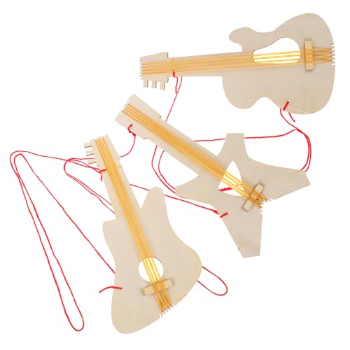 HANABASS 3 STÜCKE Teiliges DIY Holzgitarren für Leere Holzgitarren zum Bemalen für Kreative Bastelprojekte Musikinstrument für Geburtstagsfeiern und Thematische Anlässe HANABASS 3 STÜCKE Teiliges DIY Holzgitarren für Leere Holzgitarren zum Bemalen für Kreative Bastelprojekte Musikinstrument für Geburtstagsfeiern und Thematische Anlässe von HANABASS