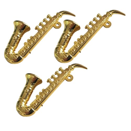 HANABASS 3 STÜCKE Teiliges Mini Saxophon Puppenhaus Musikinstrumente Dekoration Leicht Realistisch für Kinderzimmer Junge Mädchen HANABASS 3 STÜCKE Teiliges Mini Saxophon Puppenhaus Musikinstrumente Dekoration Leicht Realistisch für Kinderzimmer Junge Mädchen von HANABASS