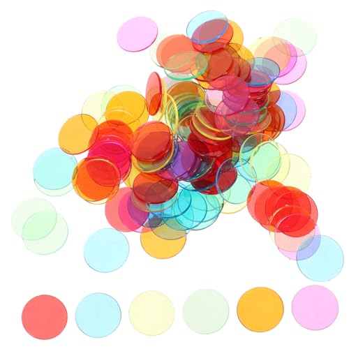 HANABASS 3 Sätze Bingo-Chips Rot Party Bingochips Für Bingospiele Enthalten Schalter Zähler Für Mathe Vorschul-Bingo Blau Spielzähler Zähler Für Spiele 120 Stück * 3 von HANABASS